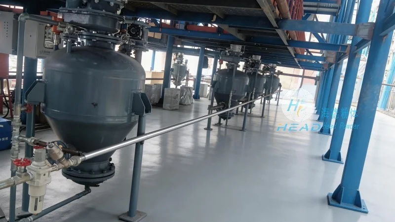 Serbuk Silikon Nitrogen Pengangkutan Pneumatik Berkembar