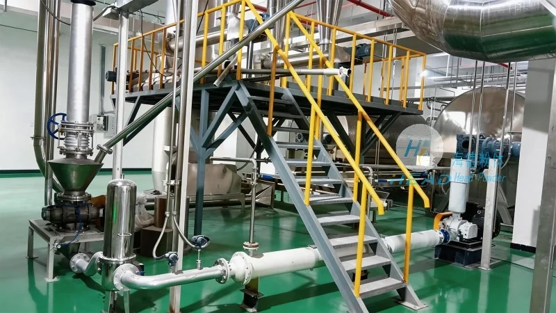 Kes projek pengangkutan pneumatik sirkulasi nitrogen untuk serbuk aerogel dari syarikat bahan baru di Langfang, Hebei