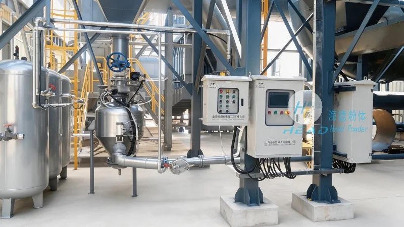 Kajian Kes Projek Pengangkutan Pneumatik Berkembar dengan Nitrogen, Fosfat Besi Liat, untuk Syarikat Bateri Liat di Zaozhuang, Shandong