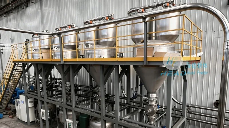 Kes Projek Pengangkutan Pneumatik Fasa Lembut Biji Plastik untuk Syarikat Plastik di Tianjin